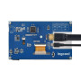 Ingcool Écran Raspberry Pi Moniteur Écran Tactile Capacitif 7 Pouces 1024x600 IPS Affichage 7" HDMI LCD pour Raspberry Pi 4B/3B