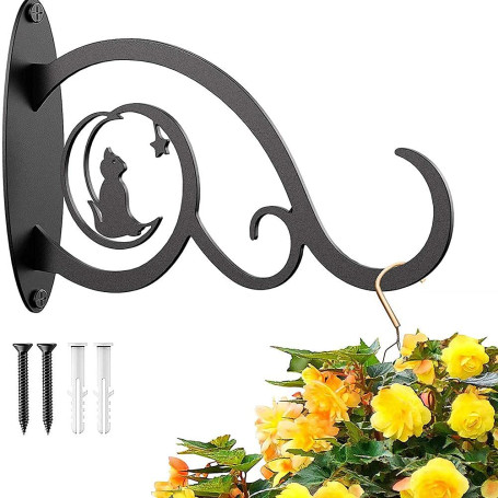 1 Pièces Supports de Panier Suspendu en Fer Forgé en Métal