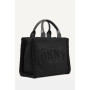 DKNY Hadlee Mid Tote, Sac fourre-Tout Femmes, Noir/Argent