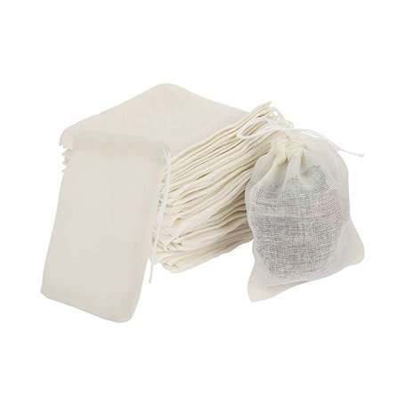 MaoNativey 50 Pièces Sacs en Mousseline de Coton