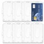 Neikafan 8 Pièces Porte Carte Badge Plastique Rigide Vertical