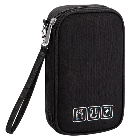 QIMEI-SHOP Sac de Rangement Câbles Petit Electroniques Portable Pochette Rangement Imperméable Organisateur pour Banque d'alimen