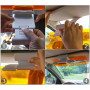 Voiture Anti-Reflet Vision Voiture Soleil Protection 2 en 1 HD Visière Diminution Anti-Eblouissement Jour et Nuit pour Chauffeur