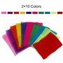 ISIYINER Foulards à Jonglage 20 pièces Foulards de Danse Colorées Carré Écharpes Magiques pour Maternelle Enfant Filles Accessoi