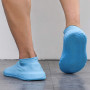 4 Paires Couvre-Chaussures Silicone, Couvre-Chaussures Silicone Imperméable, Antidérapant Réutilisable Étanche Silicone Couvre-C