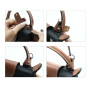 D.DUO Bandoulière de sac en cuir, mini bandoulière en cuir pour sac, kit de conversion de remplacement de bandoulière de portefe