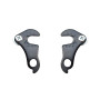 2 Pièces Crochets de Dérailleur Arrière Noir Cintre de Dérailleur Mécanisme avec Raccord de Boulon pour Plupart des Vélos VTT -
