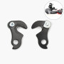 2 Pièces Crochets de Dérailleur Arrière Noir Cintre de Dérailleur Mécanisme avec Raccord de Boulon pour Plupart des Vélos VTT -