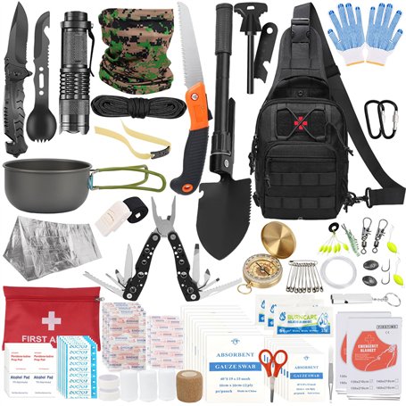 BILIPLE Kit de Survie 35 en 1