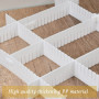 10 Pcs Grille Diviseur de Tiroir 40,5 cm DIY Organisateur de Tiroir Séparateur de Tiroir Réglable Grille Tiroir Organisateur en 