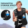 Gilet Hydratation Running Femme Et Homme avec 2 Reservoir Souples 500ml sans Bpa, Sac Hydratation Running Léger Et Ajustable Réf
