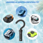 KLINNA Crochet pour robot de piscine, crochet universel pour barres et crochets d'accessoires comme accessoire de nettoyage pour