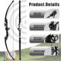 SERfawnCH Arc à Poulies 30LBS Droitier pour Chasse Extérieure Survie Tir à l'arc avec Flèches Carbone Protège-Bras et Palette d'