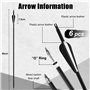 SERfawnCH Arc à Poulies 30LBS Droitier pour Chasse Extérieure Survie Tir à l'arc avec Flèches Carbone Protège-Bras et Palette d'