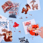 Strehknewen Kit de Perles à Repasser 5000 pcs 5 mm – Set DIY Animaux de la Forêt avec 10 Modèles, Plaque 15×15 cm, Accessoires C
