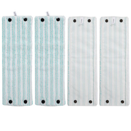Lot de 4 serpillere microfibre pour Leifheit Combi/Clean Twist M Micro Duo