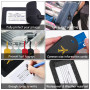 AMANMAN Étiquettes de Bagage Avion 6 Pièces Étiquettes Valise Étiquettes d'identification en Cuir Étiquette de Sac à Main Access