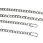 Anse de Sac à Main Chaîne pour Fille Sac à Bandoulière 120 cm (Argent)