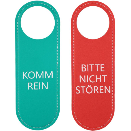 2 Pièces Ne Pas Déranger Signe Leather