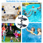 CUVZORA Lot de 2 jouets gonflables pour la plage, la piscine, les fêtes hawaïennes, les jouets aquatiques, pour arrière-plan de