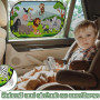 Pare Soleil Voiture bébé ,Chaussette Voiture Soleil,Enfant Sombre avec Protection UV certifiée,Motif des Animaux chausette Solei
