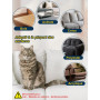 Lunova Protection Canapé Chat Anti Griffe - Film Auto-Adhésif Transparent PVC 30cm x 500cm, Protege Canape Griffe Chat pour Tiss