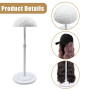 Mannequin Support de tête d'entraînement – 1 support de tête réglable pour Perruques Affichage Style Tête, Pince pour Cosmetolog