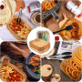 APPCXOKL Set de 200 Pièces de Papier Sulfurisé pour Friteuse à Air, Ensemble de Cuisson pour Friteuse à Air avec Pinceau à Huile