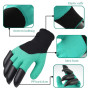 TRKETK 2 Paires de Gants de Jardin avec Griffes, Gants de Jardin Imperméables de Qualité Supérieure Gants de Travail avec 8 Grif