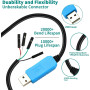 Oiyagai Lot de 2 Câbles de Débogage pour Raspberry Pi, Câble de Programmation USB à Série TTL