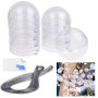Kare & Kind 10x boules en plastique remplissable - Noël transparent clair, ornement de vacances - Article décoratif idéal pour l