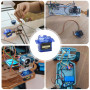 Vaileal 12 pièces 9G Micro Servo Moteur : Micro Servo Moteur 9G pour RC Robot Arm/Main /Marche Hélicoptère Bateau Avion Hélicopt