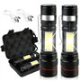 Lampe Torche LED Ultra Puissante -2Pcs 2000 Lumens Lampe Torche Rechargeable