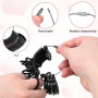 Ensemble d'outils de mesure d'anneau 4 pièces, mesureur de doigt professionnel, règle d'anneau, ajusteur d'anneau, mesureur d'an