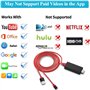 GBOKYN Câble adaptateur HDMI, compatible avec i-Phone i-Pad vers HDMI Digital AV Sync Screen Adapter avec connecteur de port de
