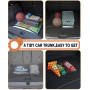 HOVIN Filet Coffre Voiture, Filets pour Auto Filet pour Coffre de Voiture 60 x 80 cm Bagages Fixe en Extensible