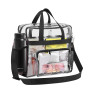 Nizirioo Sac de transport transparent Sac transparent : sac à bandoulière transparent sac à provisions avec bandoulière réglable