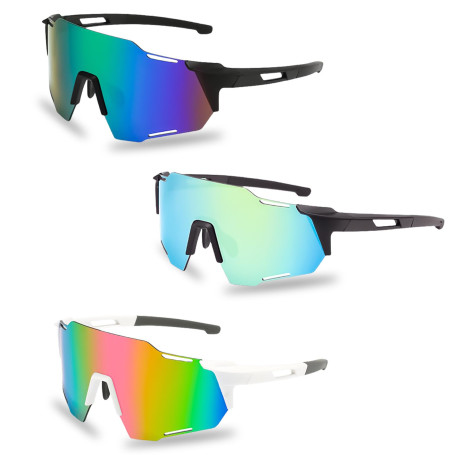 Lunettes de soleil de vélo : 3 pièces lunettes de soleil polarisées lunettes de sport pour femmes et hommes lunettes de protecti