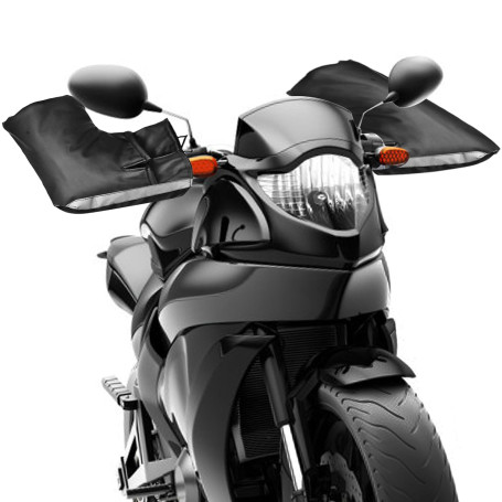 BAIFULAI Manchons De Guidon: Paquet Double Imperméable Et Résistant À l'usure Gants De Guidon Moto