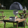Batterie de cuisine de camping pour 1 à 2 personnes, ensemble de vaisselle de camping en aluminium, poêle de camping portable av