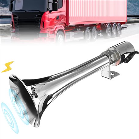 Aicharynic Corne à sifflet turque 12 V/24 V - Klaxon à air comprimé - Klaxon de camion - Kit klaxon à air comprimé - Pour voitur
