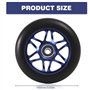 Lot de 2 roues de rechange pour trottinette Stunt - 100 mm - 88A - Avec roulements ABEC-9 - En alliage d'aluminium - Accessoires