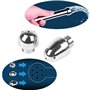 Douche Enema Douche pièces jointes en aluminium 3 Pomme de douche d'eau Buse anal rincer vaginal kit de nettoyage Cleaner + velo