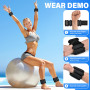 Lot de 2 Poids réglables noir 2 * 480g Poids réglables poignet cheville pour jogging aérobic yoga musculation