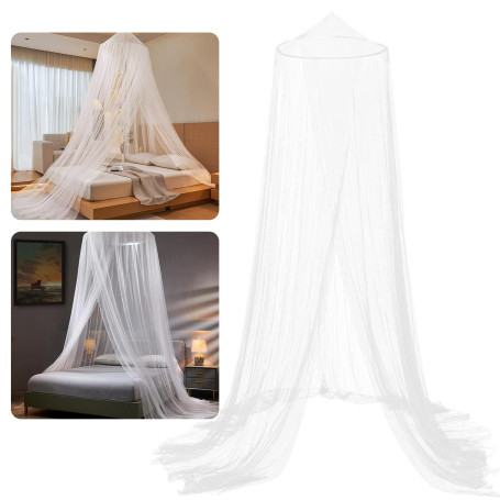 FOYIOLRU Moustiquaire pour lit Double ou Simple