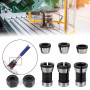 SopimusZ Mandrins à pince à fraiser, 6 pièces en acier, haute précision pour fraiseuse à étrier, adaptateur de serrage pour le t