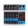 BOMGE Mini console de mixage audio DJ 6 canaux avec interface USB