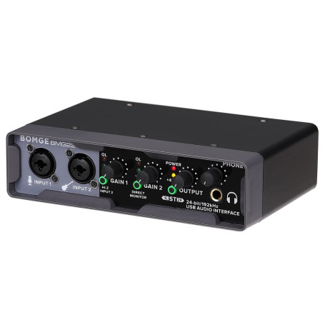 BOMGE Interface audio USB (24 bits/192 kHz) avec XLR