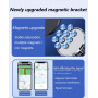 JXBCGAL Support Téléphone Voiture, Ventilateur de Voiture de Téléphone Magnétique, Support de Smartphone de Voiture Rotatif à 36