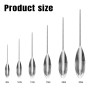 Riisoyu Fishing Sbirolino Kit, 6 pièces Bobbers Bombarda Truite 8g/10g/12g/15g/20g/25g Flotteurs Acryliques pour La Pêche à La T
